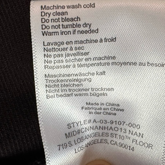 Anine Bing West Pant in Black Size 38 - Picture 7 of 7